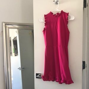 Adorable Ruffle Pink Dress